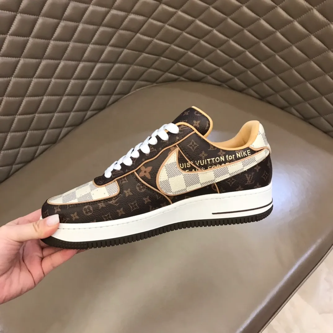 Men's shoes 💰p420 "*OUIS *UITTO*" x OFF-WHITE x Nike tripartite collaboration! Trendy and cool men's casual sports shoes with unrivaled color matching. The design idea basically continues the style of THE TEN. The Swoosh line and tongue label have a very familiar visual effect and are both fashionable and trendy! A must-have for fashionistas! The effect on your feet is absolutely stunning! Size: 38-45